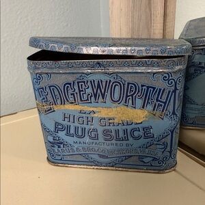 Antique Edgeworth Plug Slice Tobacco Tin – Display Collectible